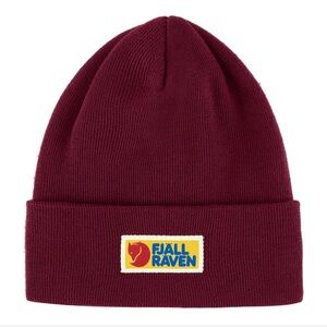 Fjallraven Burgundy Vardag Classic Beanie